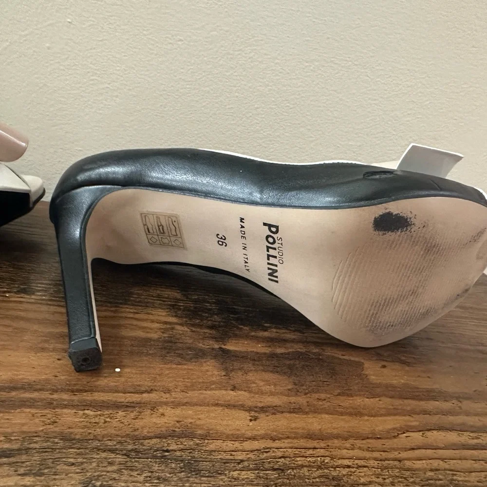 Studio pollini bow tie stiletto heels. - Picture 8 of 11